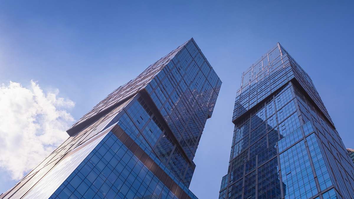 office building gray high-rise building city